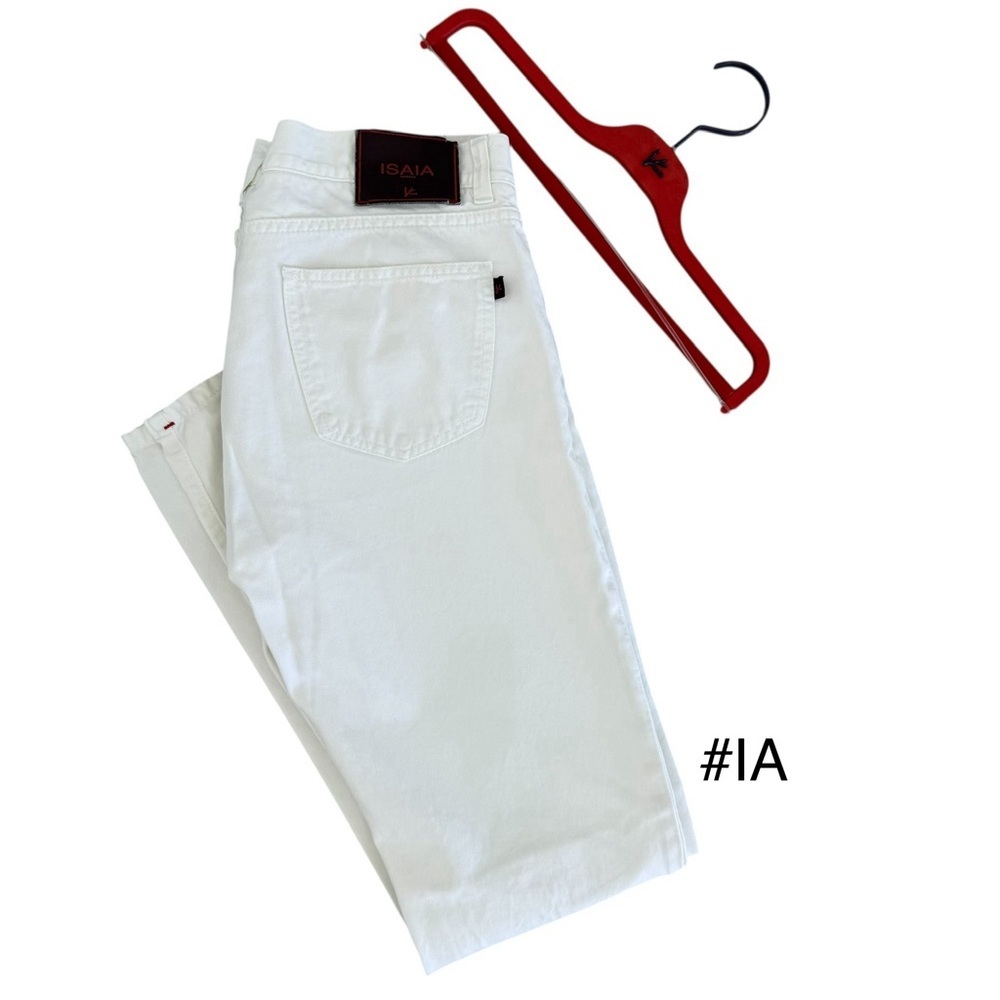 Isaia Self Edge Twill Denim Jeans